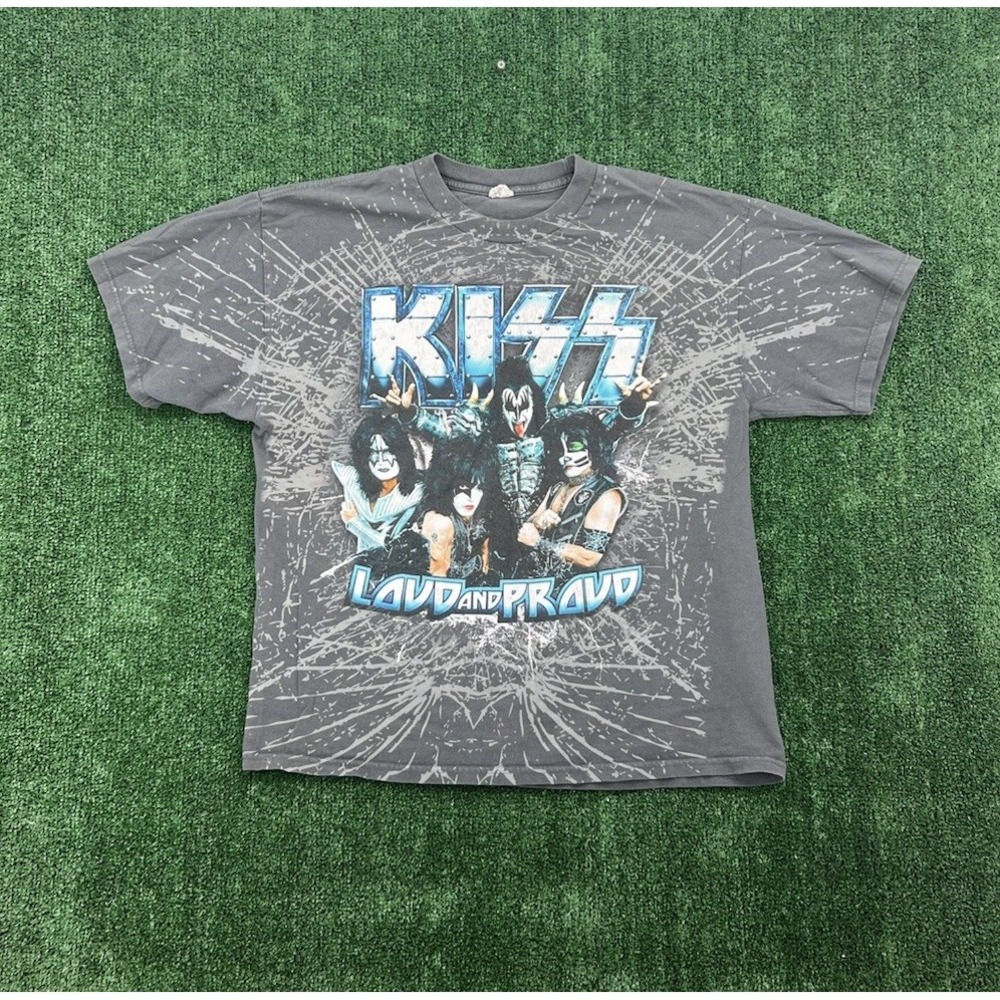 Kiss The Tour Concert T Shirt XL Shattered Mirror Loud And Proud 2012